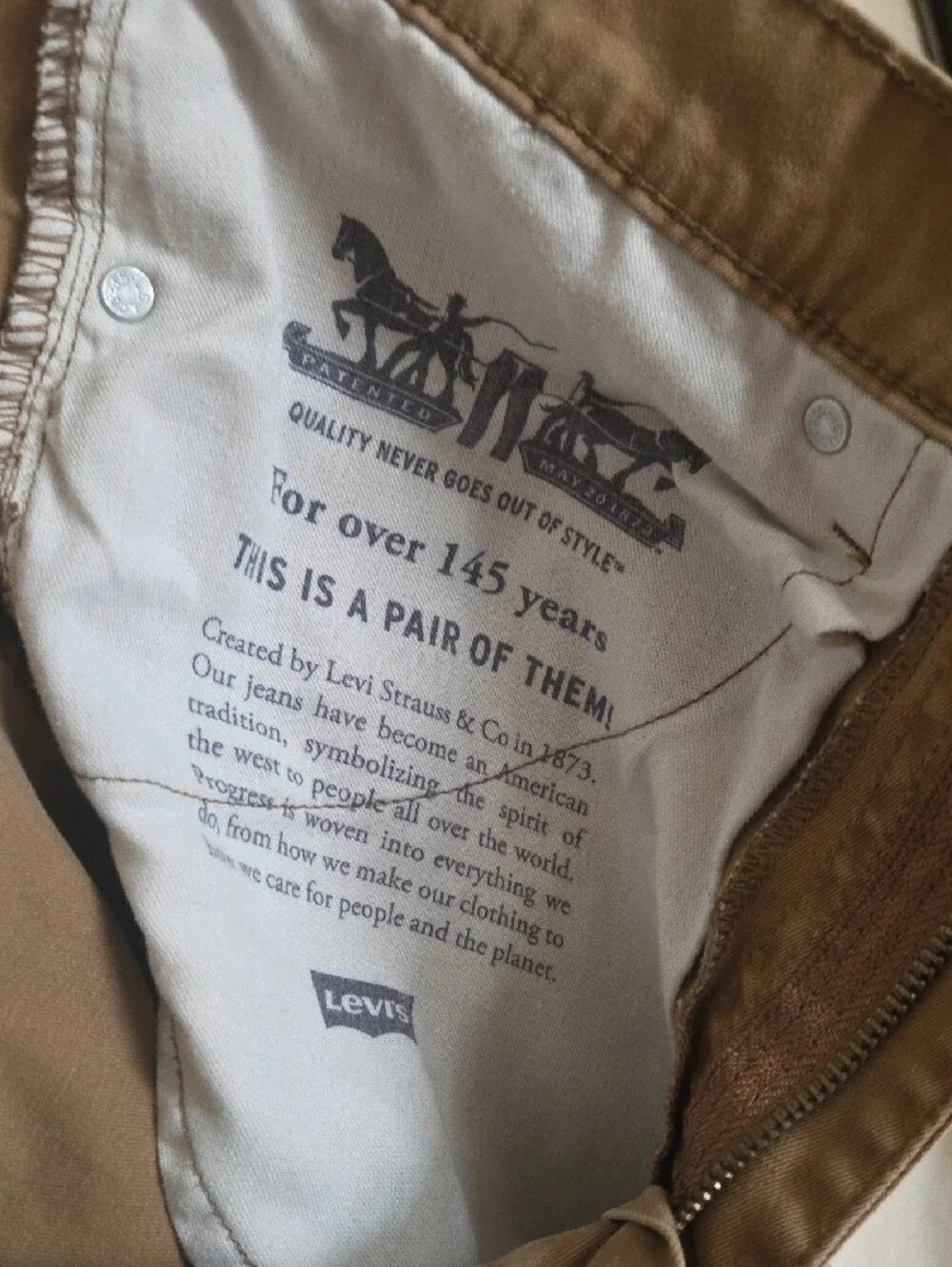 Men's Levi's Slim Straight Jeans in Brown 34 X 32